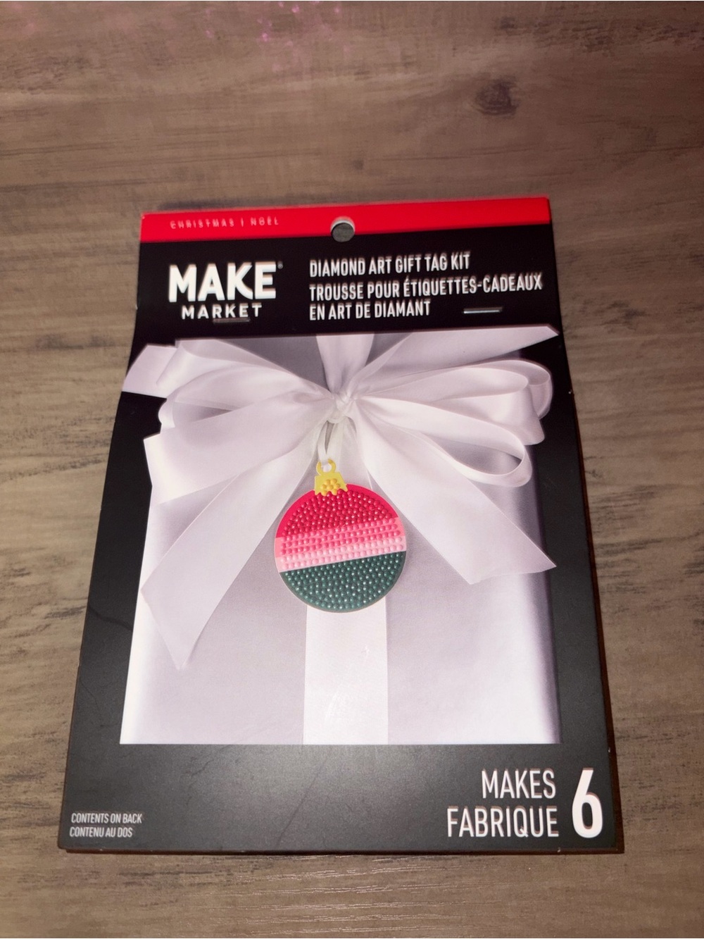 🆕💜 Makers Market Christmas Diamond Art Gift Tag Kit Set of 6 DIY Holiday Craft